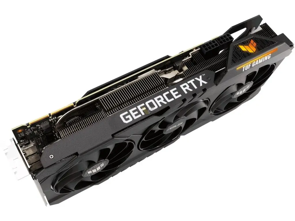 Боковая грань видеокарты ASUS GeForce RTX 3090 с логотипом