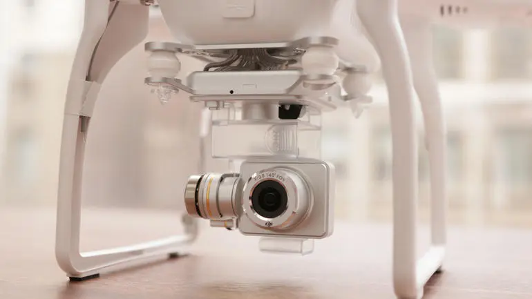 Камера на подвесе DJI Phantom 2 Vision Plus крупным планом