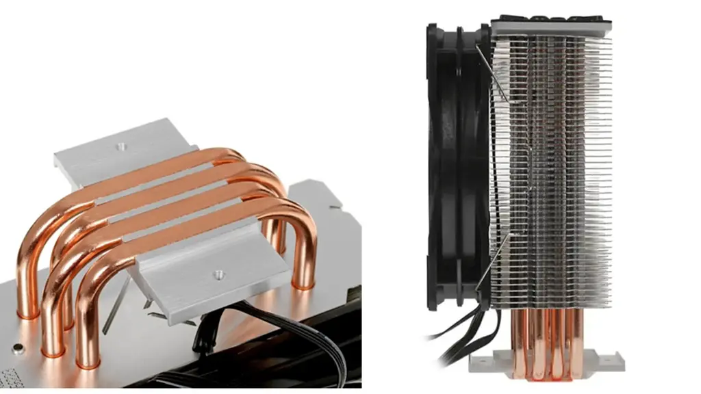 Медные тепловые трубки кулера DEEPCOOL GAMMAXX GT BK