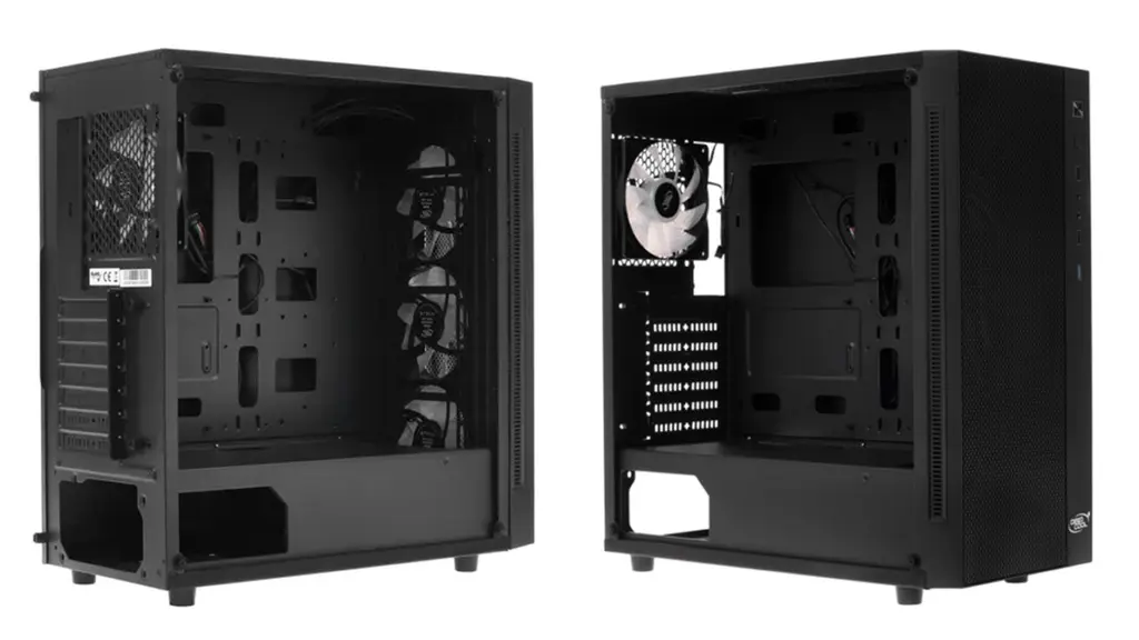 Корпус DEEPCOOL MATREXX 55 MESH, вид изнутри