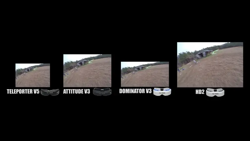 Сравнение кадров FPV-видео разных очков