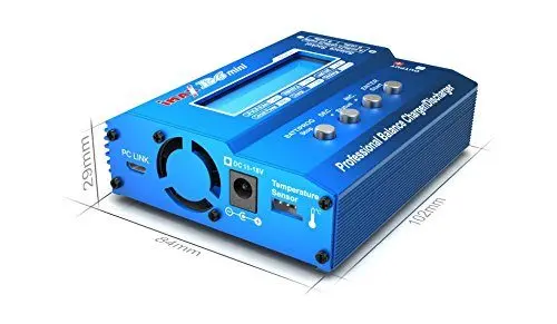 Зарядное устройство для LiPo-аккумуляторов синего цвета