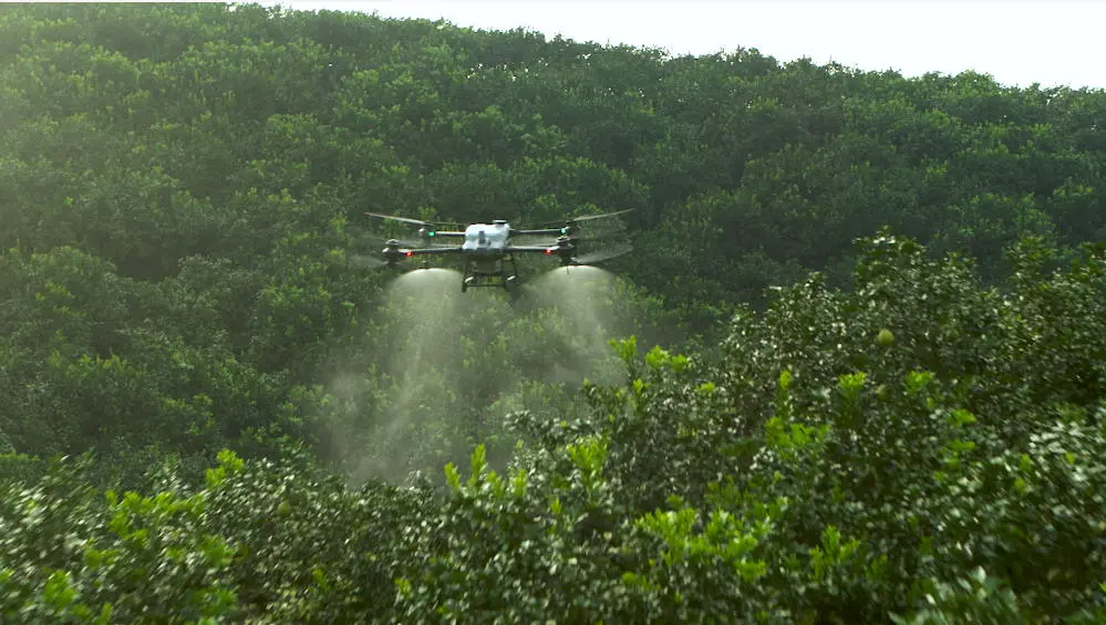 Распыление жидкости в AGRAS T4